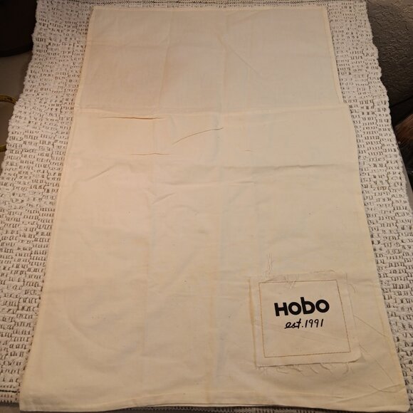 HOBO cotton dust bag for purse with fold over flap - Picture 4 of 7